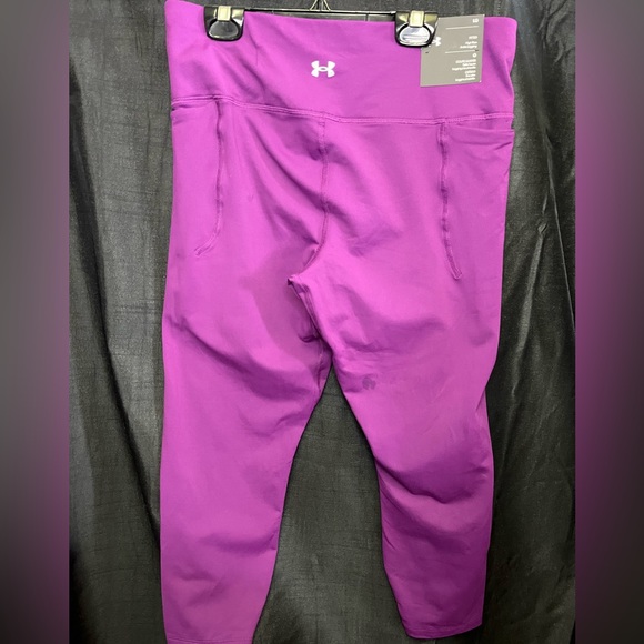 NWT Under Armour Ankle Leggings L Purple - Picture 2 of 4
